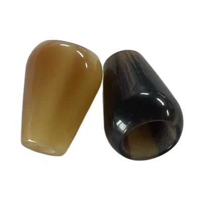 La corde en plastique de fantaisie finit des boutons avec la taille adaptée aux besoins du client par effet de klaxon et colore l'utilisation sur le matériel du Hoodie DIY