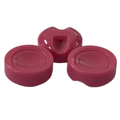 Boutons de jambe rouges de résine en plastique avec Front Side One Hole On concave le dos