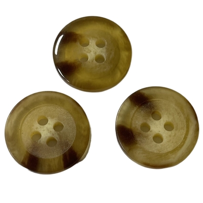 utilisation en plastique de couleur d'ODM de 3/4&quot; quatre de trou fausse de klaxon boutons de manteau pour le chandail de manteau