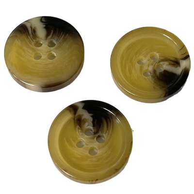 ODM Rim Yellow Color Fake Horn boutonne l'accessoire du vêtement 30L