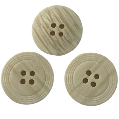 Boutons en bois de Faux du polyester 32L avec Rim Use On Clothing spécial