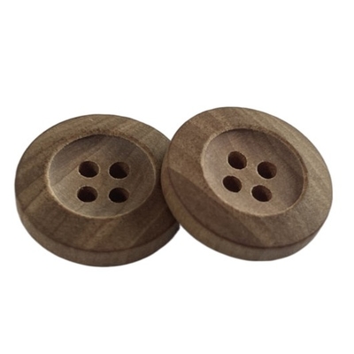 Le trou quatre adaptent les boutons aux besoins du client en bois naturels avec la texture en bois naturelle OEKO100