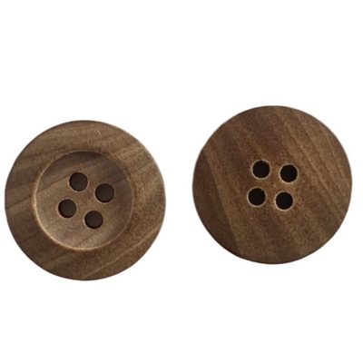 Le trou quatre adaptent les boutons aux besoins du client en bois naturels avec la texture en bois naturelle OEKO100
