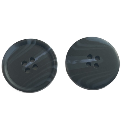 Trou en plastique des boutons de manteau de marine foncée quatre manteau et pardessus avec de Rim Apply For Women ' S