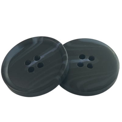Trou en plastique des boutons de manteau de marine foncée quatre manteau et pardessus avec de Rim Apply For Women ' S