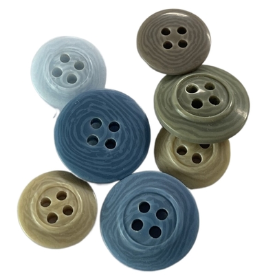 Le corozo d'imitation semi brillant boutonne la taille de Rim Back Customized Color And de quatre trous