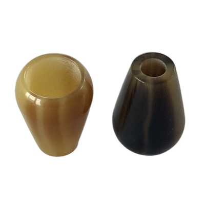 La corde en plastique de fantaisie finit des boutons avec la taille adaptée aux besoins du client par effet de klaxon et colore l'utilisation sur le matériel du Hoodie DIY