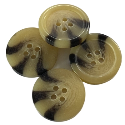 Effet jaune en plastique de klaxon de faux de couleur de boutons de manteau de trou de la jante 34L 4