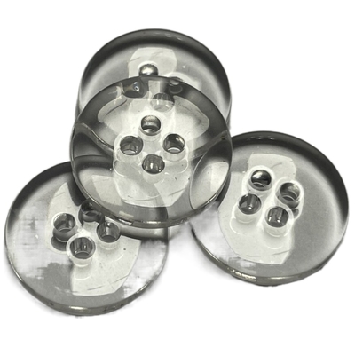 Le plastique transparent de trou de la conception 24L 4 boutonne le double jet de visage Shinny l'huile pour des vêtements