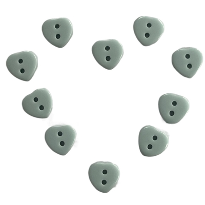 Les boutons de craie de résine en plastique avec le coeur forment l'utilisation cyan de couleur de 2 trous sur le matériel de Diy de chemise