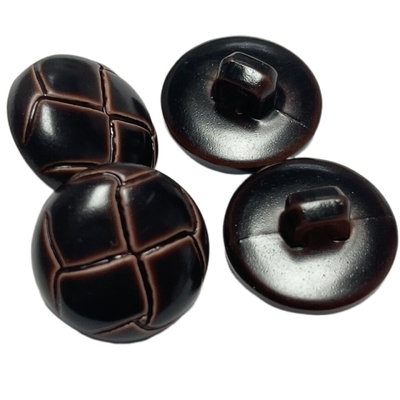 Boutons de cuir artificiel de boucle de polyester avec la couleur adaptée aux besoins du client par jambe semi brillante