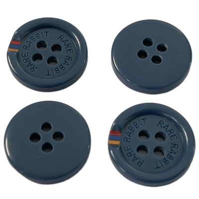 La résine en plastique se boutonne en soie a imprimé la couleur sur le bâti spécial de bord avec Rim Engraved Logo For Sewing