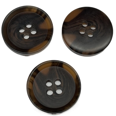 klaxon en plastique Desgin de Faux de boutons de manteau du trou 32L 4 avec la jante