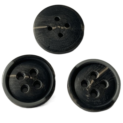 survêtement de manteau de 15mm quatre boutons de klaxon de Faux de trou avec la jante