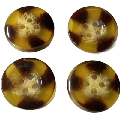 Trou 4 des boutons de manteau de klaxon de Faux de résine 20mm s'appliquer pour le chandail du manteau des femmes