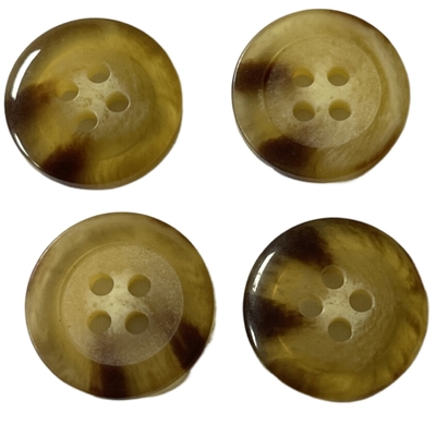 utilisation en plastique de couleur d'ODM de 3/4&quot; quatre de trou fausse de klaxon boutons de manteau pour le chandail de manteau