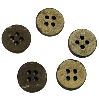 4 boutons matériels naturels de tricotage de couture de vêtement du trou 11mm/boutons de noix de coco