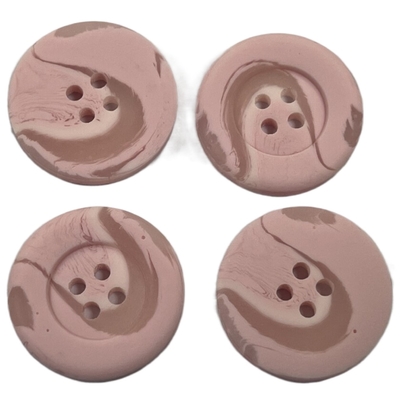utilisation rose en plastique de couleur de 3/4&quot; 4 de trou boutons de manteau pour le chandail du manteau des femmes