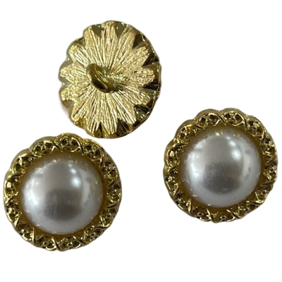 Boutons de chemise de BALAI de jambe en métal de perle de taille d'ODM pour les accessoires de couture de DIY