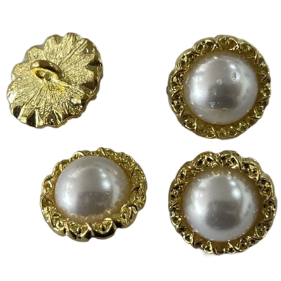 Boutons de chemise de BALAI de jambe en métal de perle de taille d'ODM pour les accessoires de couture de DIY