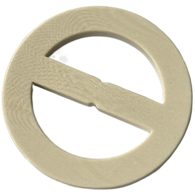 Le plastique polyestérique de 2 trous boucle l'utilisation brun clair de 61mm pour le survêtement de manteau de sac