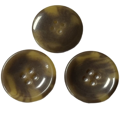 Faux bouton de klaxon du plein trou 46L quatre brillant/boutons klaxon de manteau