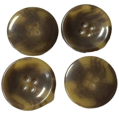 Faux bouton de klaxon du plein trou 46L quatre brillant/boutons klaxon de manteau
