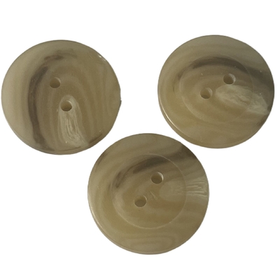 4 utilisation en plastique de la couleur 25mm de Brown de boutons de manteau de trou pour la veste de chandail de manteau