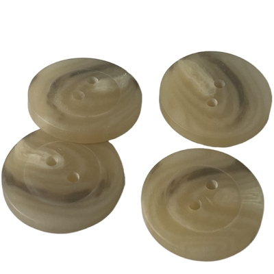 4 utilisation en plastique de la couleur 25mm de Brown de boutons de manteau de trou pour la veste de chandail de manteau