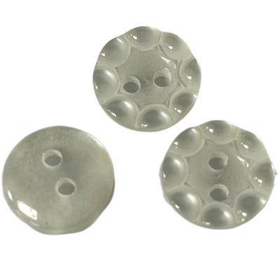 10mm utilisation en plastique de 2 de trous de Faux de perle boutons de chemise sur des chemisiers d'habillement de chemise