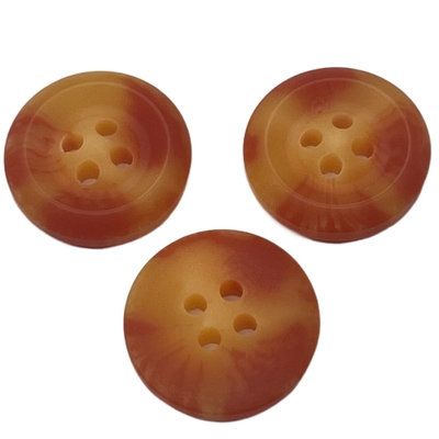 4 les boutons rouges et jaunes du trou 18mm emploient pour le chandail de manteau de veste