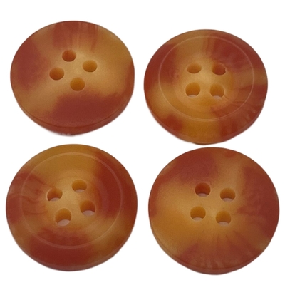 4 les boutons rouges et jaunes du trou 18mm emploient pour le chandail de manteau de veste