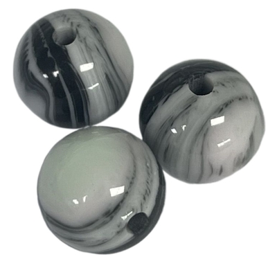 Les boutons d'une de trou de fantaisie perle de résine marbrent la série de l'effet 10mm pour le vêtement