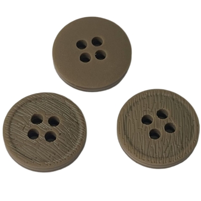 Le polyester 3 couches 4 de trous en bois de Faux boutonne l'utilisation 20L sur la veste de manteau