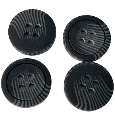 Les boutons de klaxon d'imitation de chandail de veste de manteau 4 trous 32L Matt ont fini