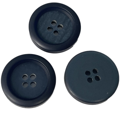Les boutons de manteau bleus de résine de FC avec le visage spécial 38L emploient pour le chandail de manteau