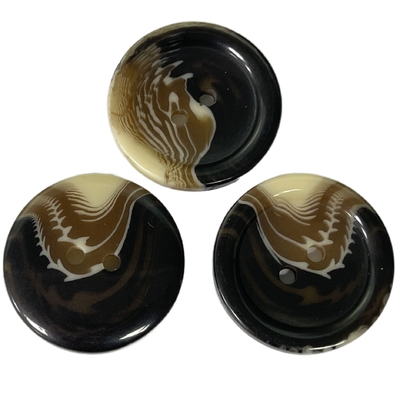 Utilisation en plastique des boutons de manteau de roche d'imitation 4Holes 25mm pour le chandail de veste de manteau