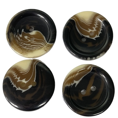 Utilisation en plastique des boutons de manteau de roche d'imitation 4Holes 25mm pour le chandail de veste de manteau