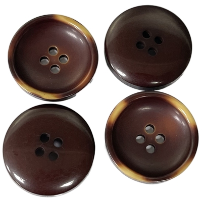 Les boutons de manteau de fantaisie avec le bord brûlé 22mm emploient sur le chandail de veste de manteau