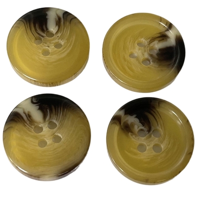 ODM Rim Yellow Color Fake Horn boutonne l'accessoire du vêtement 30L