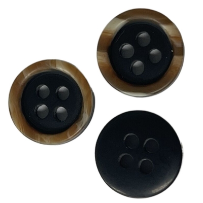 Deux couches marquent la couleur à la craie noire 16L de boutons pour l'accessoire de vêtement de chemise