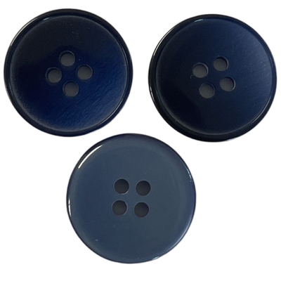 Fantaisie Chemise Boutons Bleu Marine 28L Avec petit bord Utilisation Sur vêtement