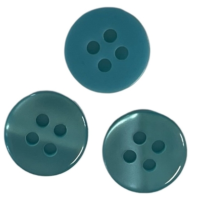 Boutons de chemise 16L avec dos de couleur vert craie Utilisation sur les vêtements de chemise