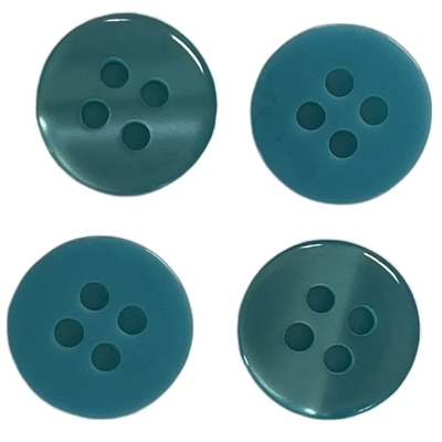 Boutons de chemise 16L avec dos de couleur vert craie Utilisation sur les vêtements de chemise