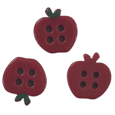 4 trous bouton en forme de pomme 20L à utiliser pour coudre une chemise