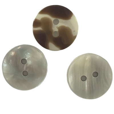 Pleine coquille fausse brillante boutons 2 trous 28L utilisez un manteau chemise