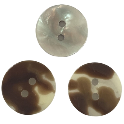 Pleine coquille fausse brillante boutons 2 trous 28L utilisez un manteau chemise